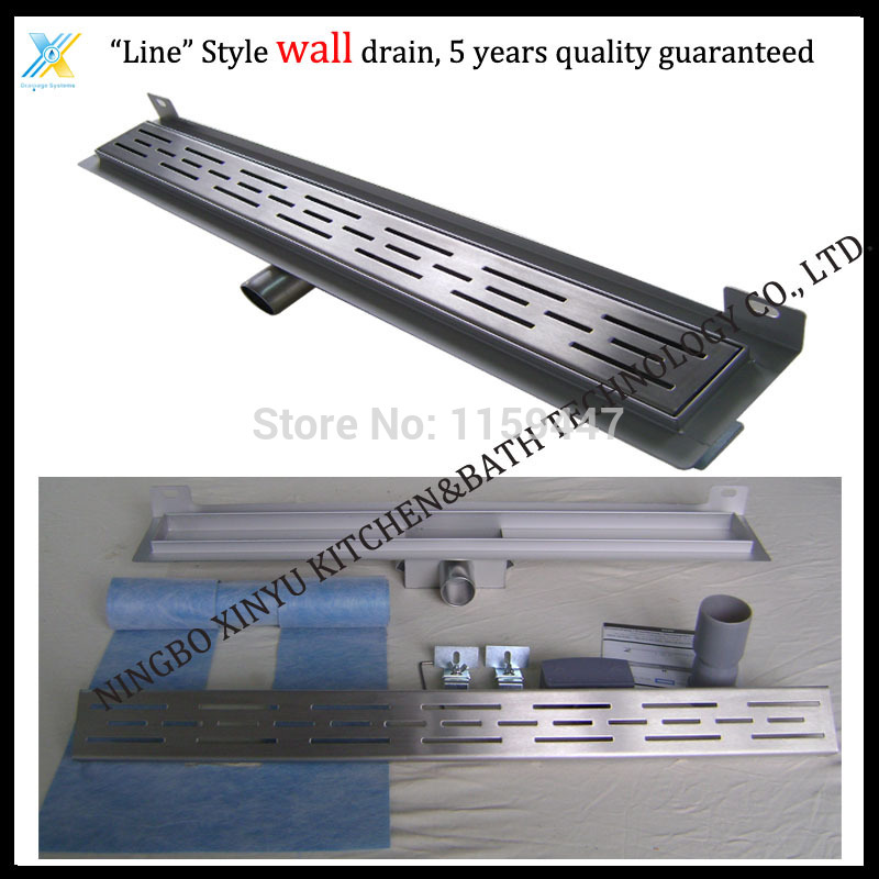 1000mm "line" Style Stainless Steel 304 Linear Shower Wall Drain/Horizontal Drain/Shower Floor