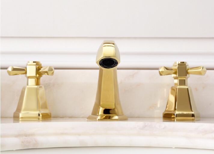 New Arrival Top High Quality Gold Finished Bathroom Sink 8 Inch