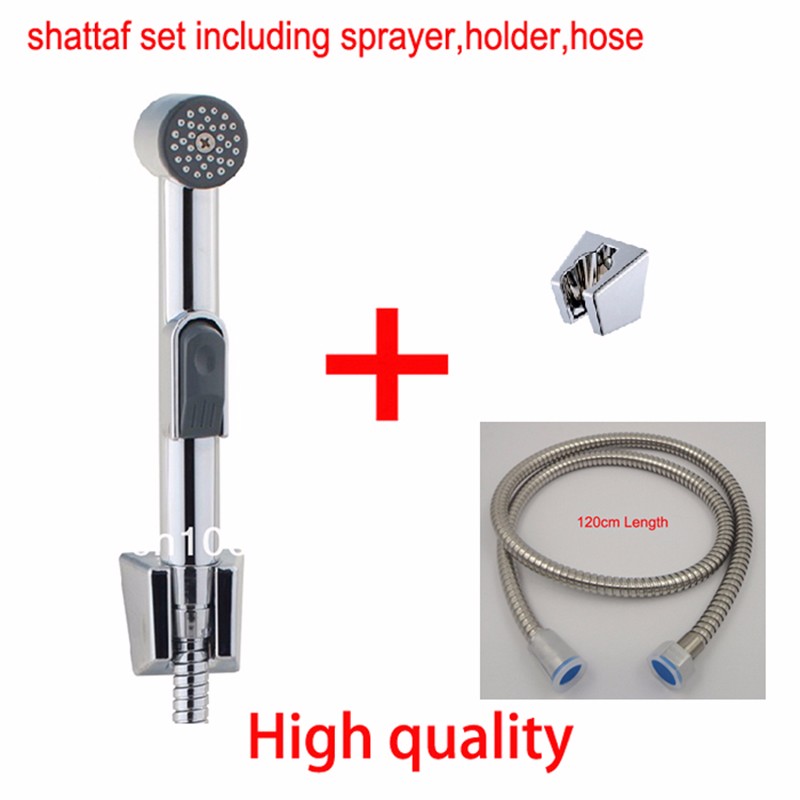 Wholesale-Toilet-Bidet-Shower-Spray-set-Chrome-Plated-Plastic-ABS-Handheld-Shattaf-spray-gun-with-shower