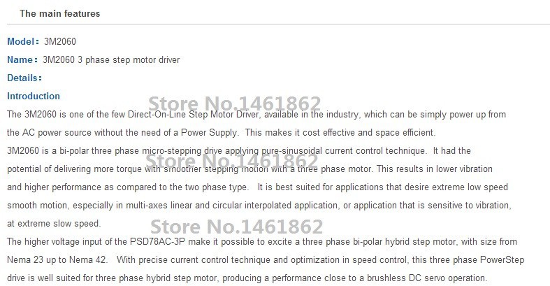 Stepper motor controller 3M2060-1