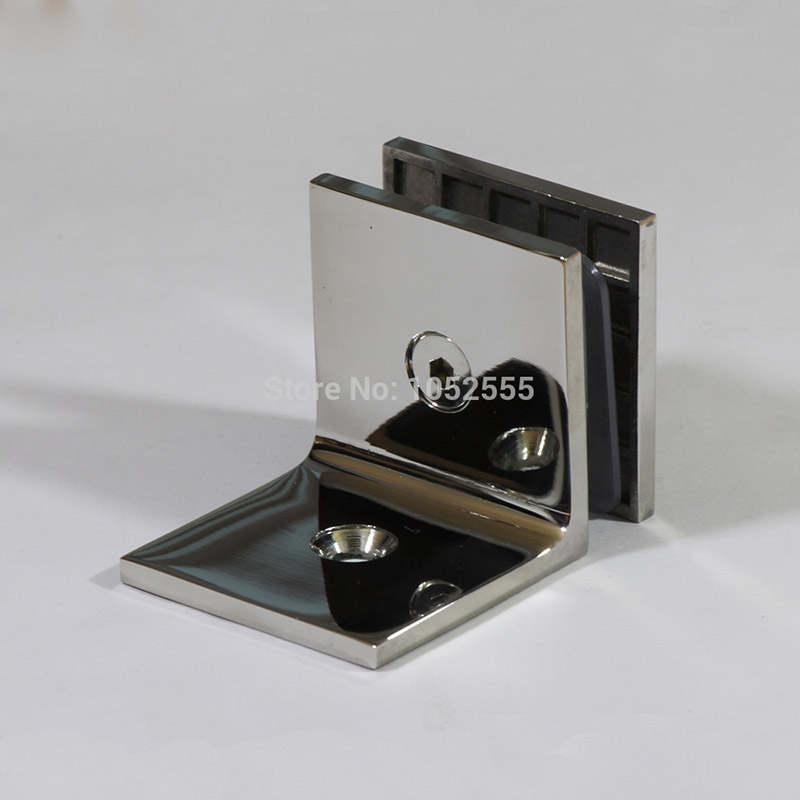 304 Stainless steel Casting 90 Degree Frameless Shower Door Hinges Wall