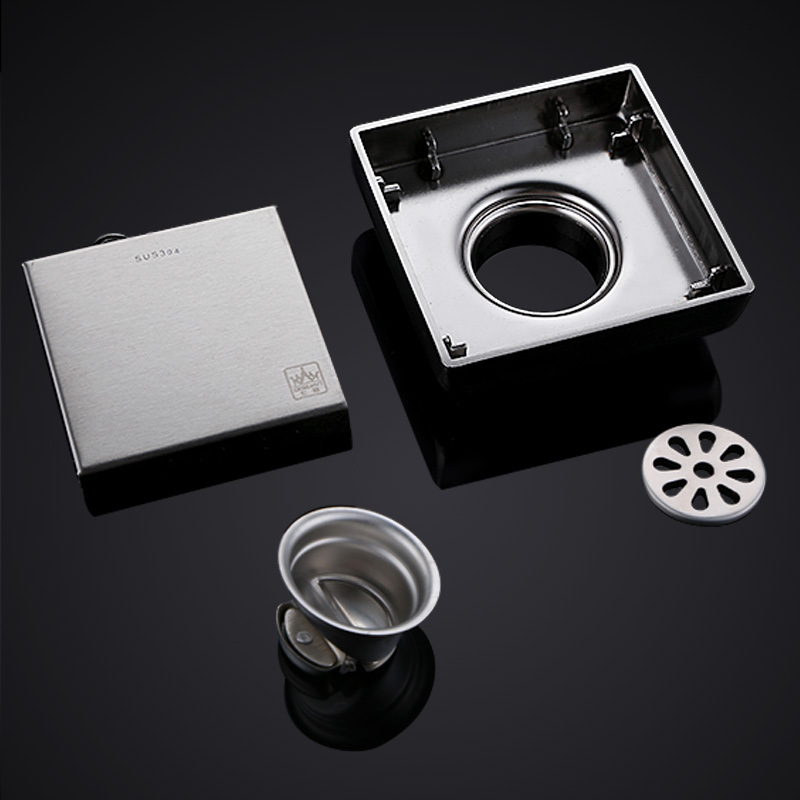 High Quality Tile Insert Square Floor Waste Grates Bathroom Shower High Quality Tile Insert Square Floor Waste Grates Bathroom Shower Drain 150 X 150mm Thickened