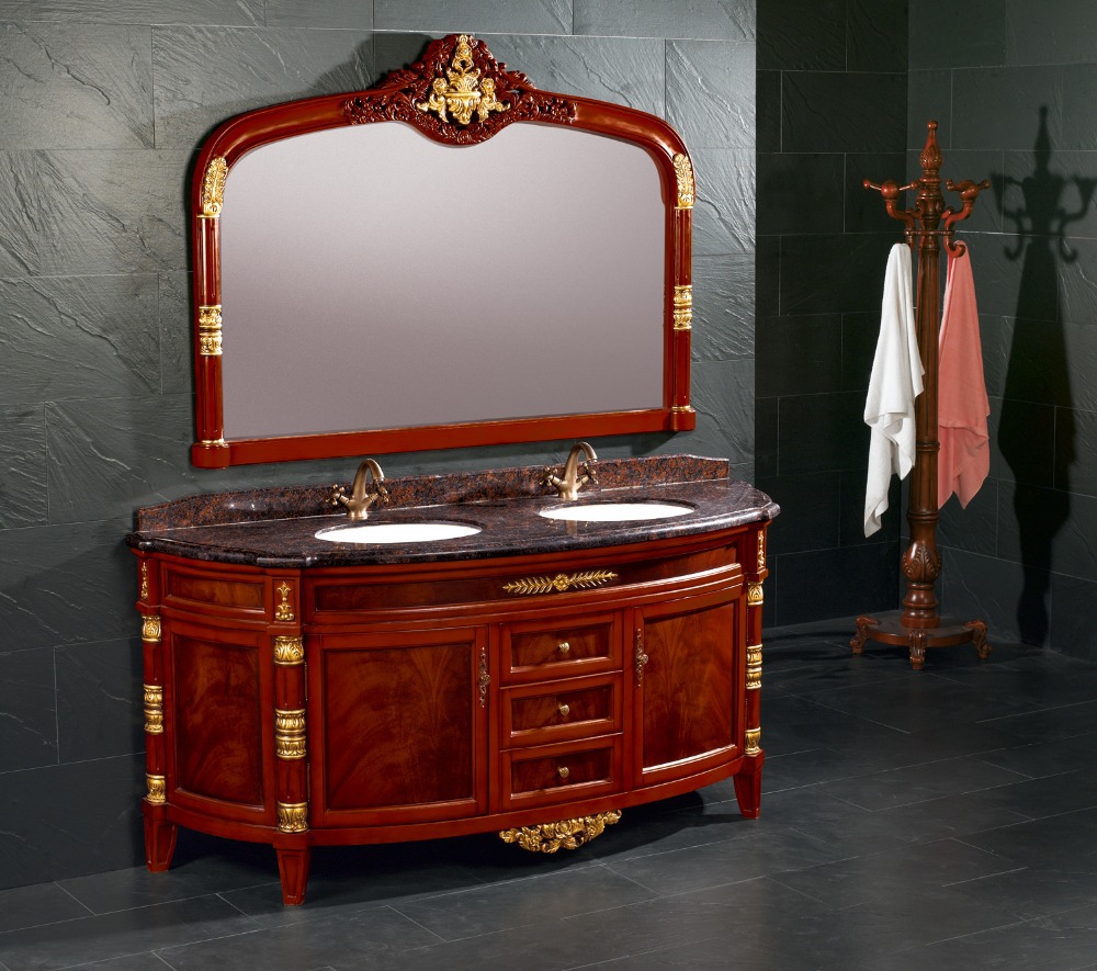 solid wood bathroom vanity piece
