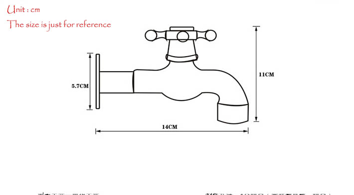 Home Garden Brass Faucet Water Tap Outdoor Wall Mixer Oil Rubbed