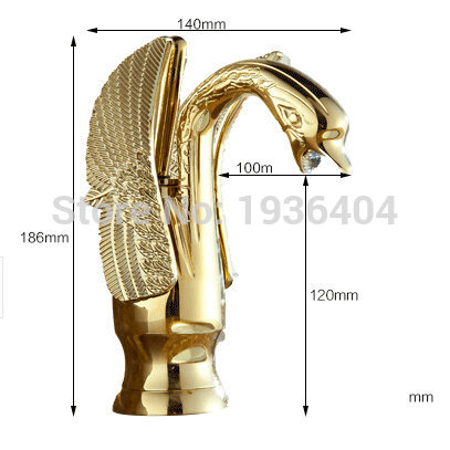 Free-shipping-2015-New-Design-Luxury-Copper-hot-and-cold-taps-Swan-faucet-Gold-plated-gold (5)