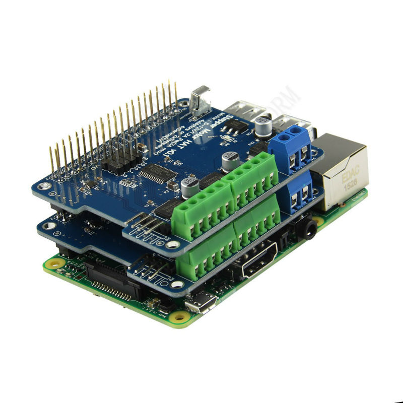 Raspberry Pi 3 Motor HAT Full function Robot Expansion Board Support Raspberry Pi 3 2B B Stepper Motor Servo IR Remote piece specifications price quotation ECVV industrial products