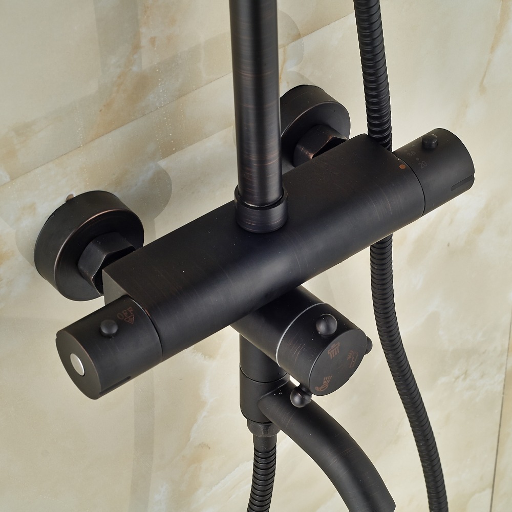 Newly Euro Style Thermostatic Shower Set Faucet Oil Rubbed Bronze
