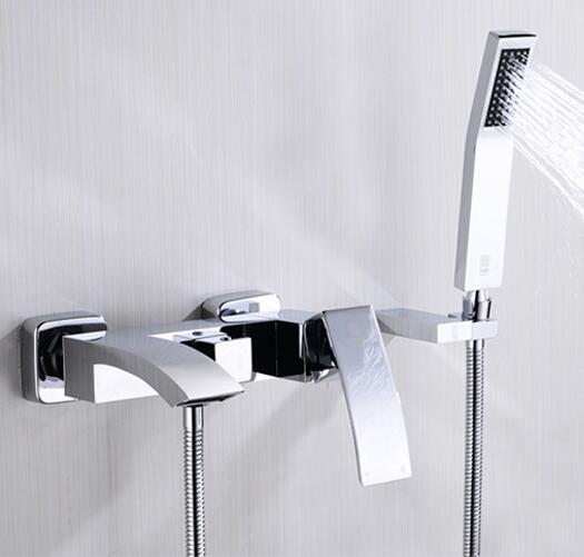 New Arrival Top High Quality Chrome Wall Mounted Waterfall Bathtub