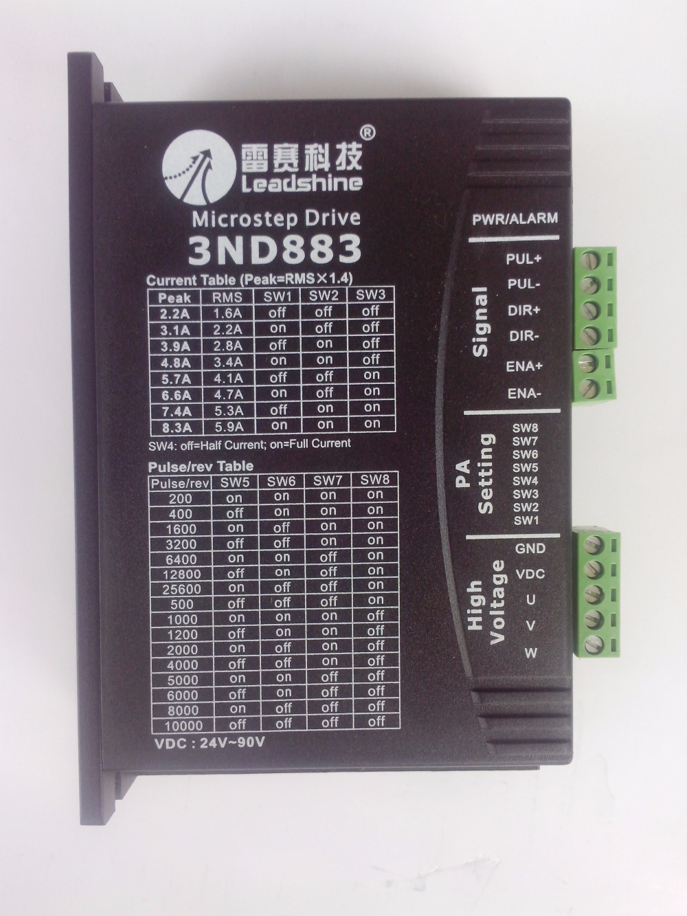 NEW Leadshine 3ND883 3-Phase Analog Stepper Drive Microstepping Driver 8.3A