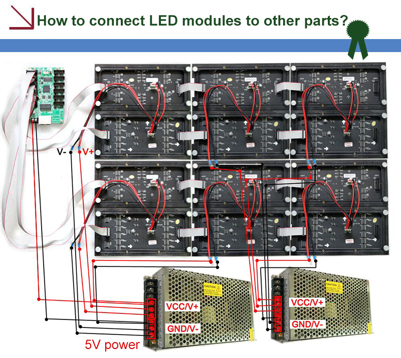 How to connect led module
