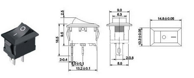 10pcs Ac 250v 3a 2 Pin On Off I O Spst Snap In Mini Boat Rocker Switch 10 15mm Lot 10 Pieces Lot Specifications Price Quotation Ecvv Industrial Products