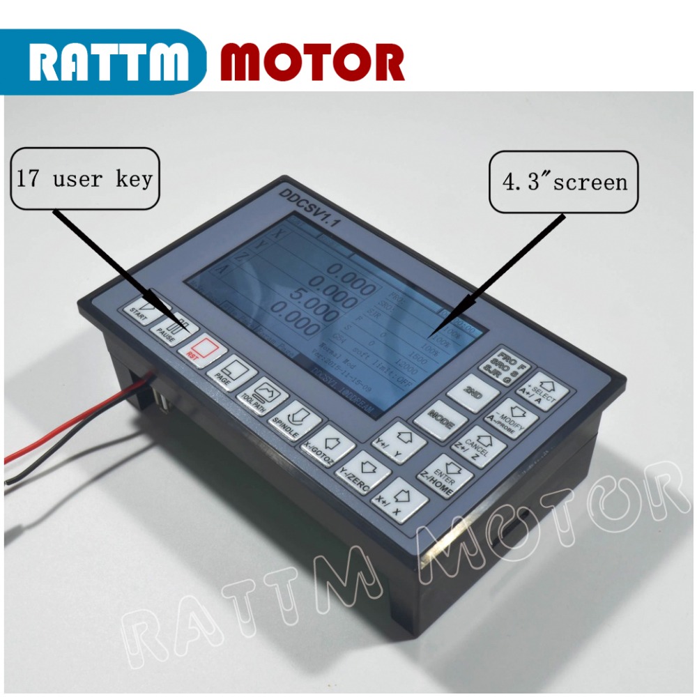 3 axis CNC 500KHz easy PLC offline stand alone CNC Controller system