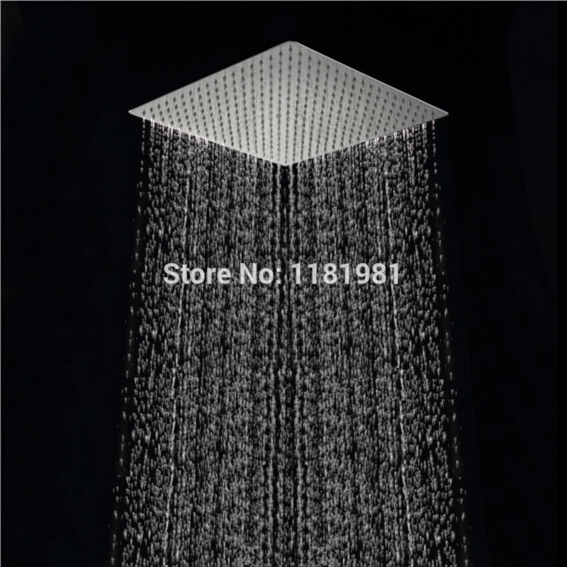 40cm 40cm 16 Inch Shower Head Square Stainless Steel Ultra Thin