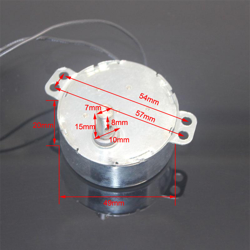 49KTYZ Electric Motor 220V AC Permanent Synchronous Motor 56RPM