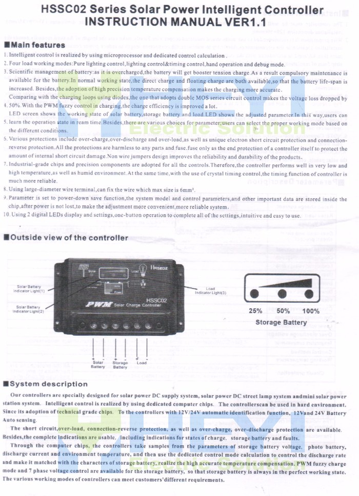 solar power intelligent controller