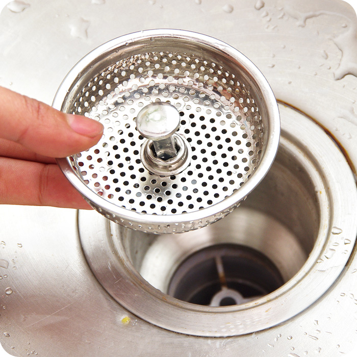 Stainless Kitchen Sink Strainer Water Drain Plug Stopper Filter