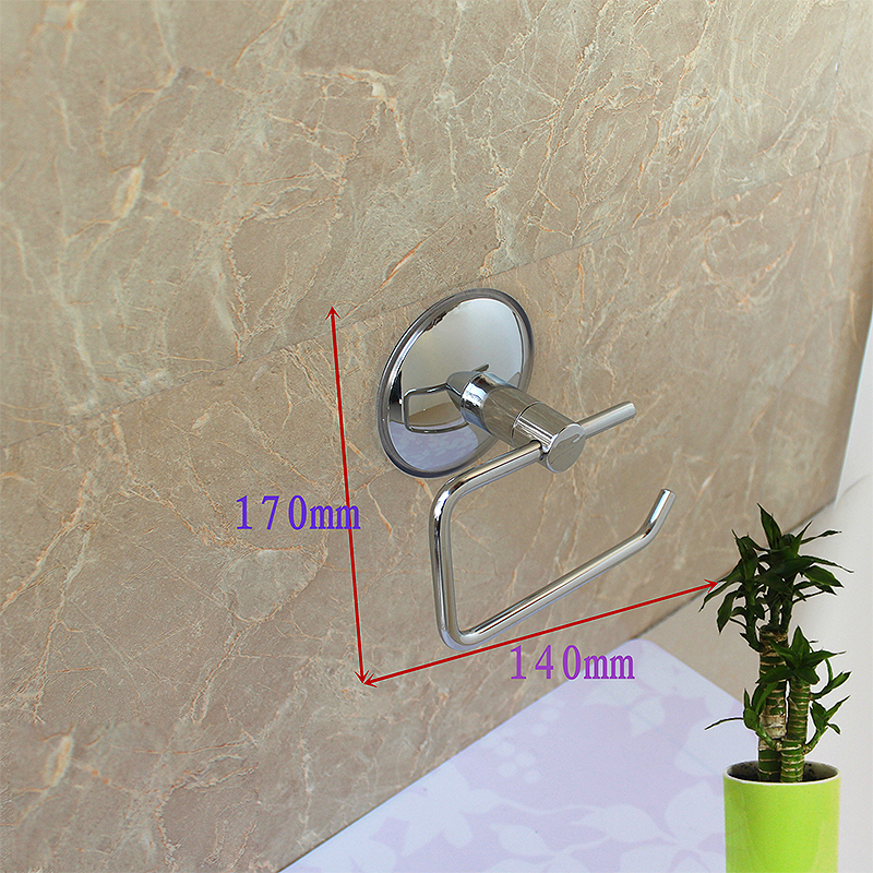 Stainless Steel Toilet Tissue Roll Paper Holder Suction Cup Toilet Paper Holders For Bathroom Tool