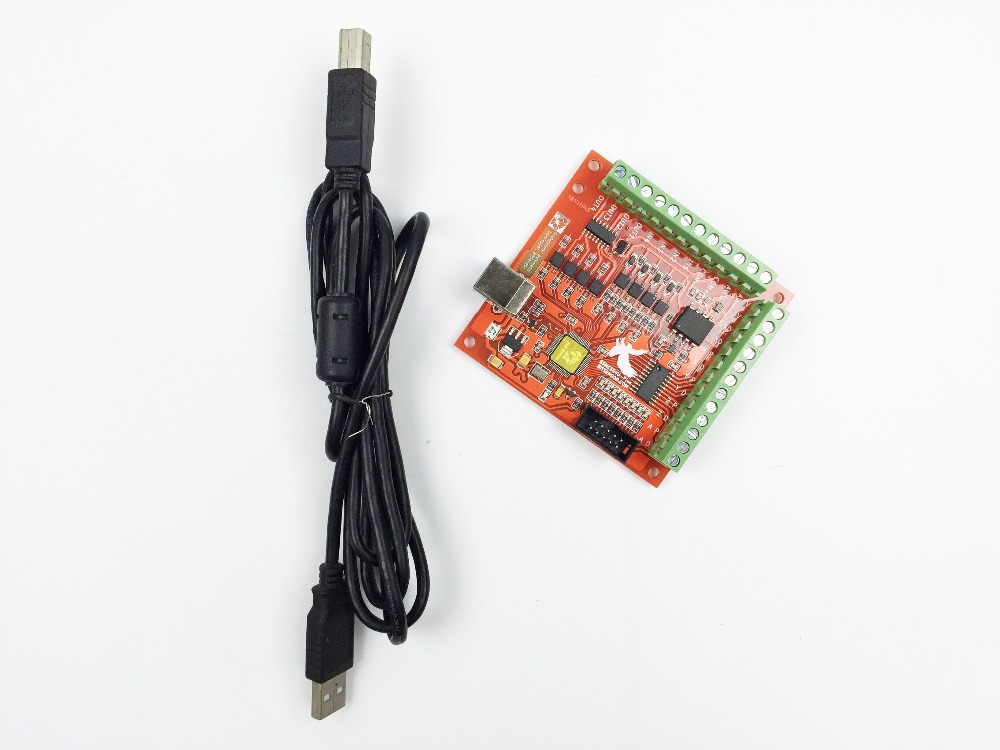 CNC 12-24V 100KHz MACH3 4-Axis USB CNC Controller Card for Engraving DE STOCK