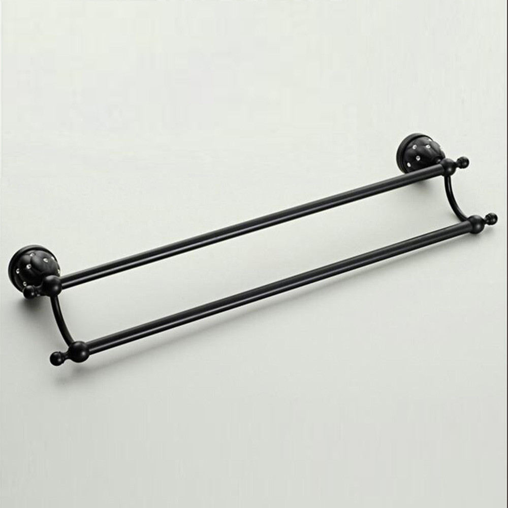 Antique-Towel-Bar-Brass-Double-Towel-Bar-Luxury-Black-Towel-Holder-Bathroom-Accessories (1)