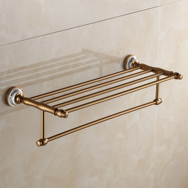 European E Aluminum Porcelain Antique Bronze Towel Rack Porcelain Antique Bronze Towel Rack