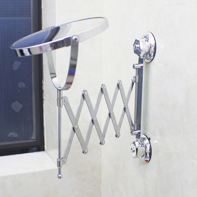 Bathroom Telescopic Mirror Washroom Ceiling Hanging Folding