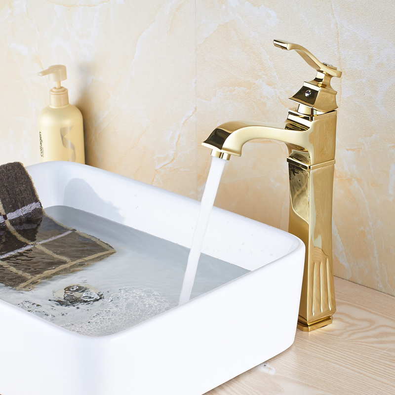 Factory-Retail-Bathroom-Basin-Sink-Mixer-Faucet-with-One-Handle-One-Hole-Gold