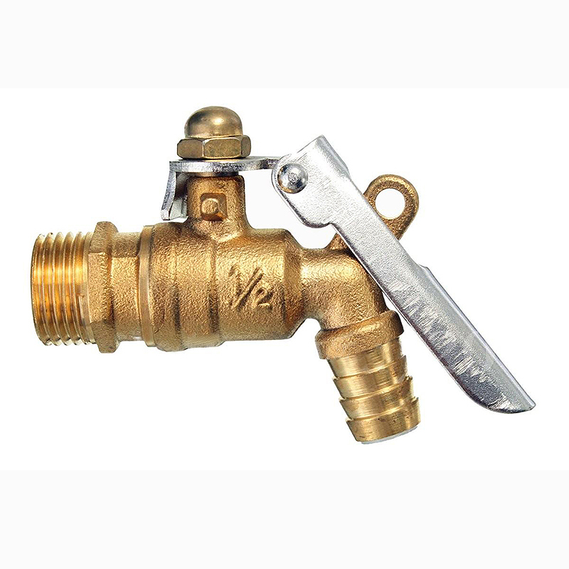 Public Places Lockable 1/2 inch Faucet Locked Brass Water Tap For Outdoor Garden Tools