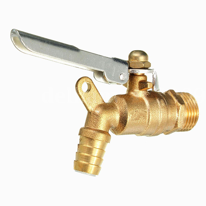 Public Places Lockable 1/2 inch Faucet Locked Brass Water Tap For Outdoor Garden Tools