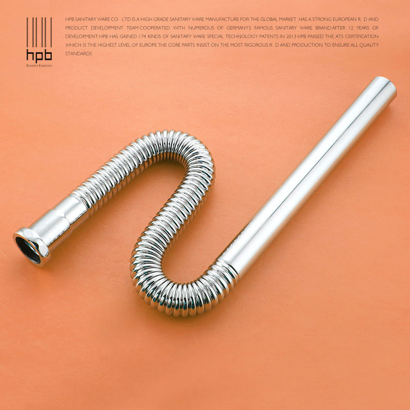 HPB Brass Basin Retractable Drainage Waste Pipe for Water Outlet