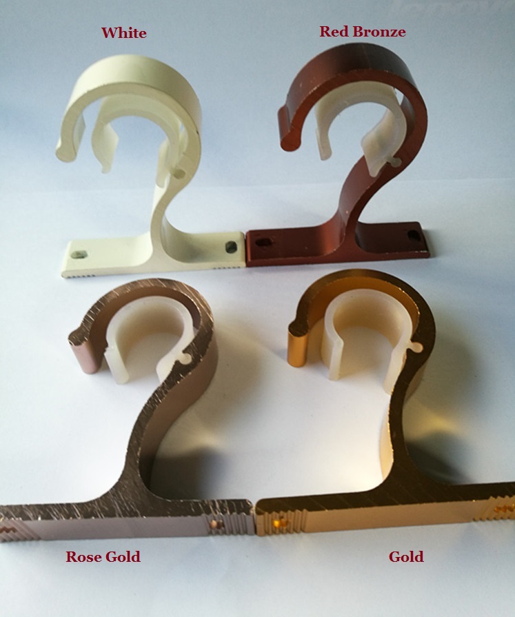 2pcs Lot Thick Top Ceiling Mount Single Rod Bracket For Drapery