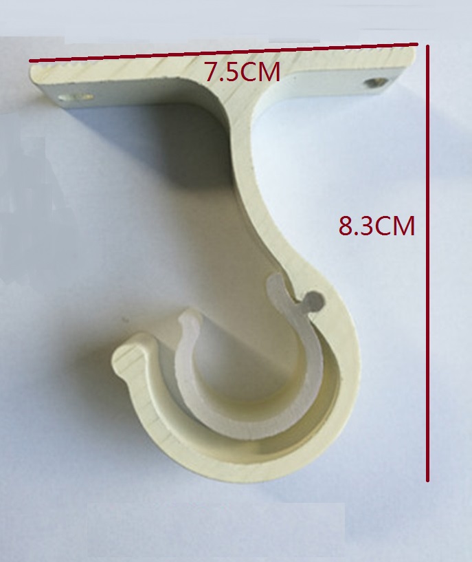 2pcs Lot Thick Top Ceiling Mount Single Rod Bracket For Drapery