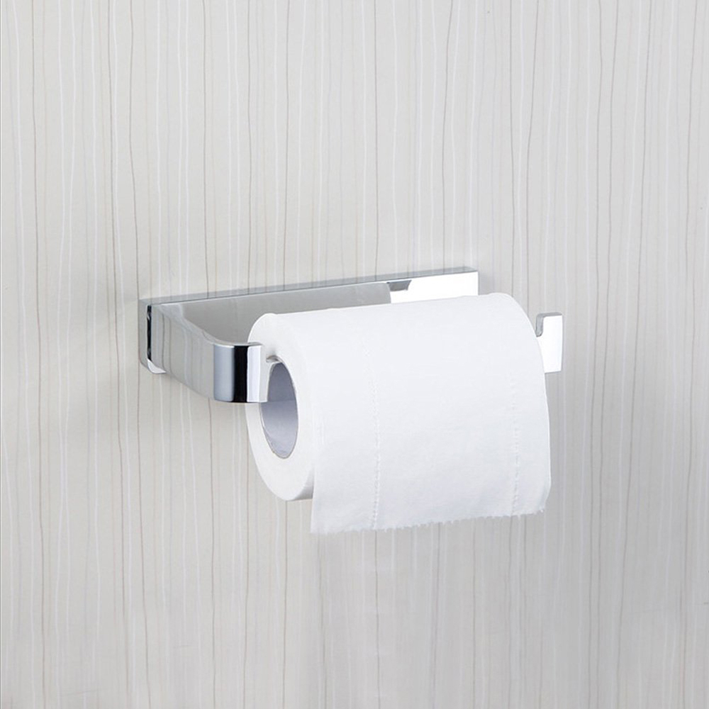 Jomoo Bathroom Accessories Shelf Roll Paper Holder Stainless Steel Repeatedly Washable Stick Hooks Rack Bathroom Storage Accesso Home Improvement Bathroom Hardware