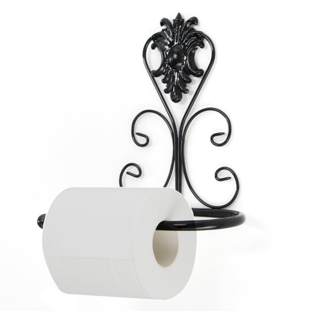 New Vintage Iron Toilet Paper Towel Roll Holder Bathroom Wall Mount