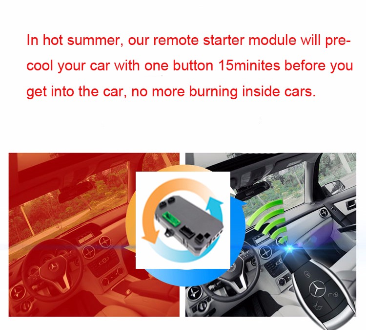 2016 New Car Accessories For Benz W212 E300 Car Remote Start Engine Preheat Car In Winter And Precool Car In Summer
