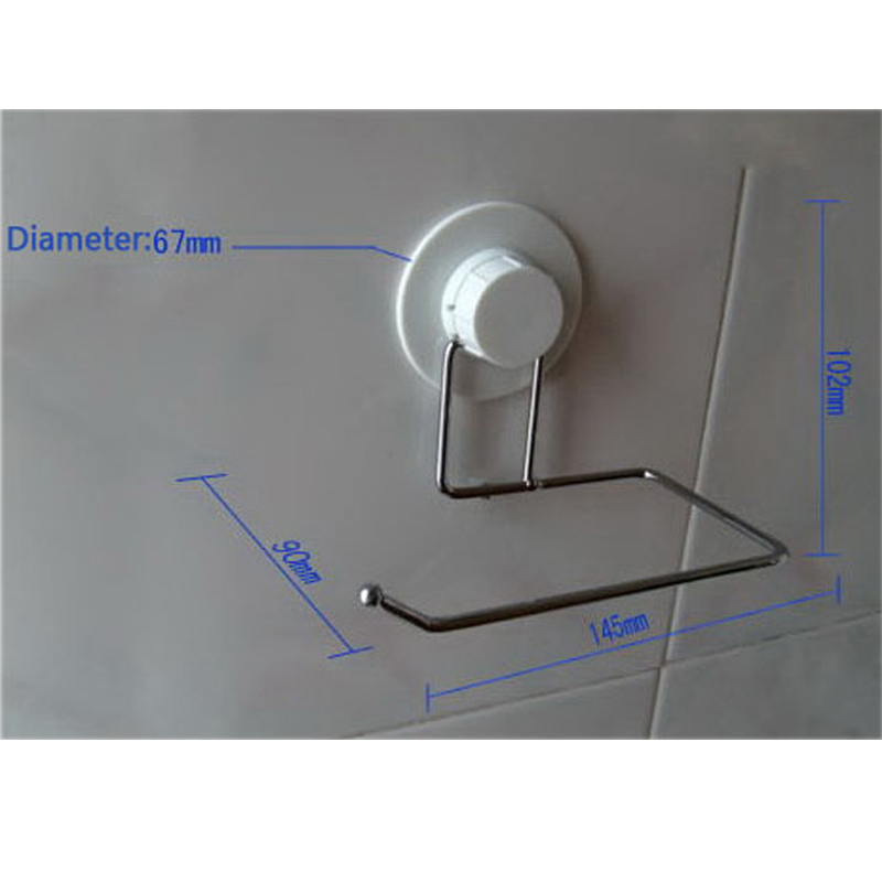 Toilet Paper Holder Suction Hanger Tissue Rack Kitchen Towel Hook Bathroom
