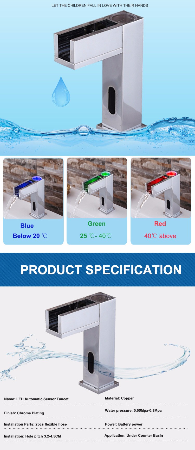 Sensor LED bathroom faucet (2)