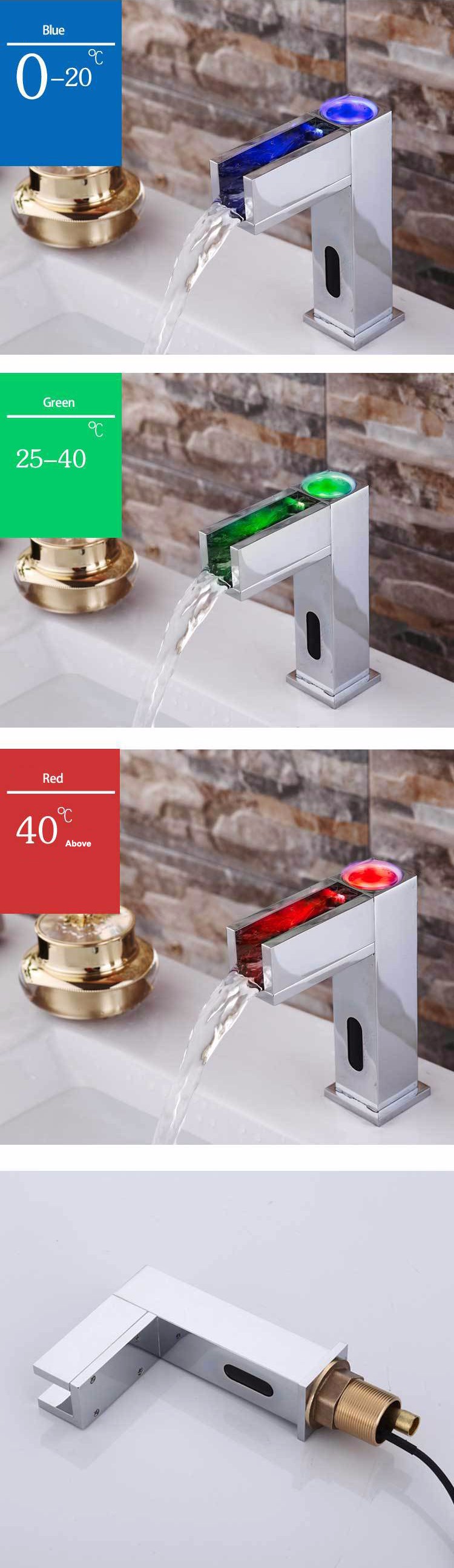 Sensor LED bathroom faucet (3)