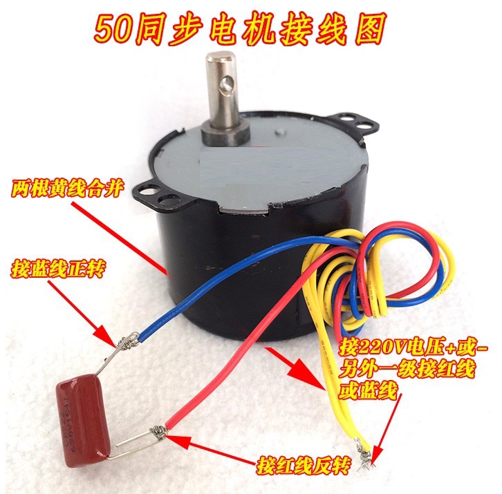 50KTYZ permanent synchronous motor 220V AC motor reversible