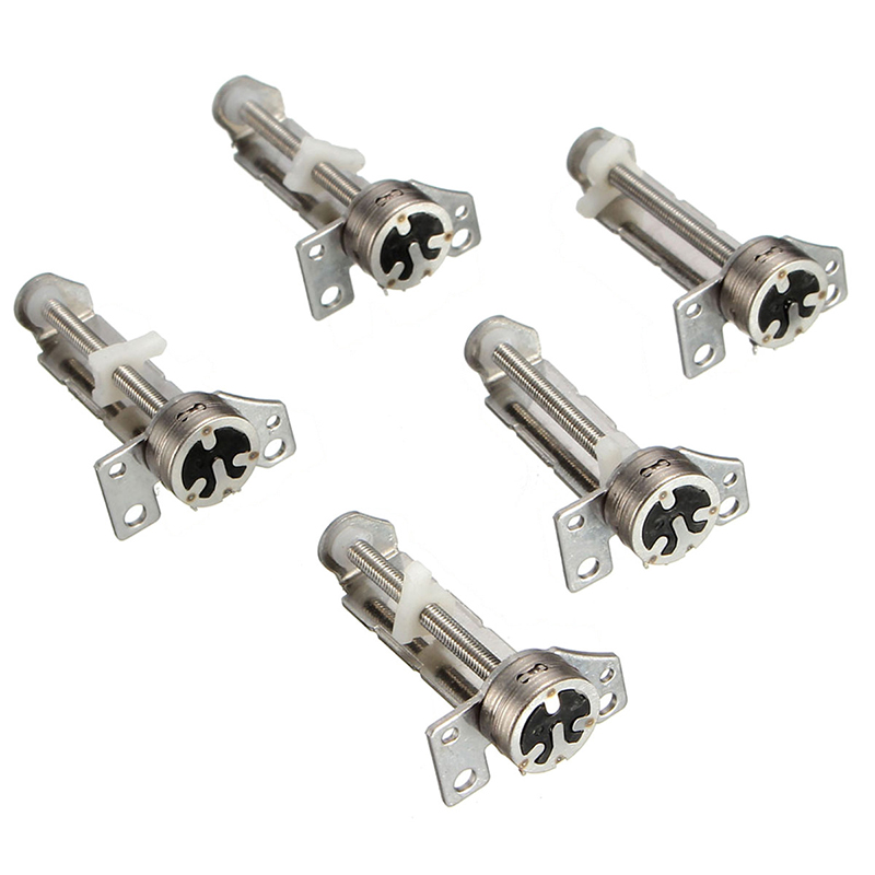 5pcs 2-phase 4-wire Micro-step Motor DC 5V Miniature Stages Slide Screw Rod Stepper Motor