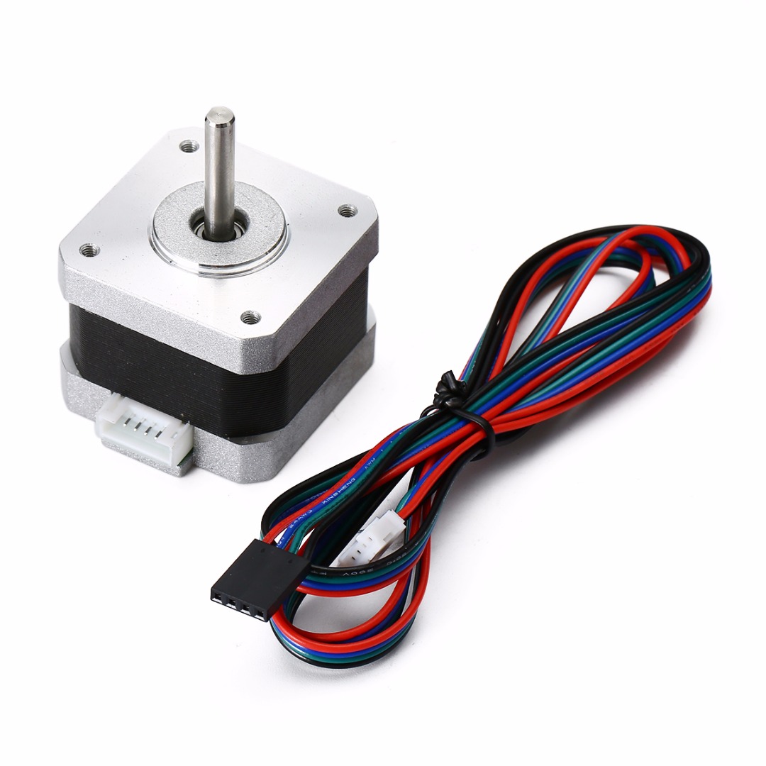 Nema 17 Stepper Motor 2 phase 1.5A 3D Printer Motor 320mN.m 45oz 4-Lead DIY Tools