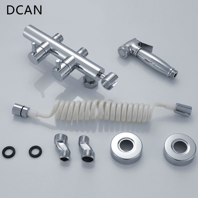 Bidets Bidet Faucet Set Hot and Cold MixerTap Wall Mounted High Pressure Faucets