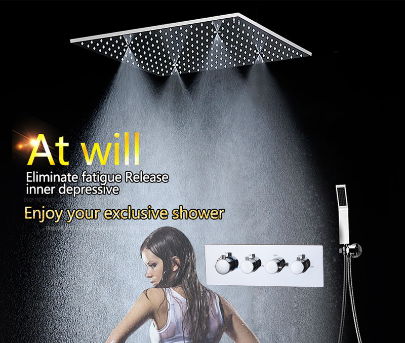 Spray SPA Thermostat Shower Set 20 Inch sky Curtain Dark Wall Into the Multi-Function Shower Nozzle 3 Outlet Hight Flow Switch (1)