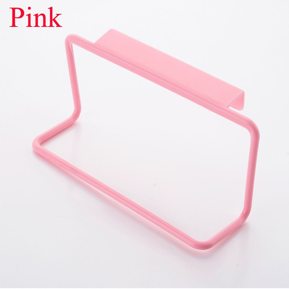 1PC Plastic Over Door Tea Towel Holder Rack Rail Cupboard Hanger Bar