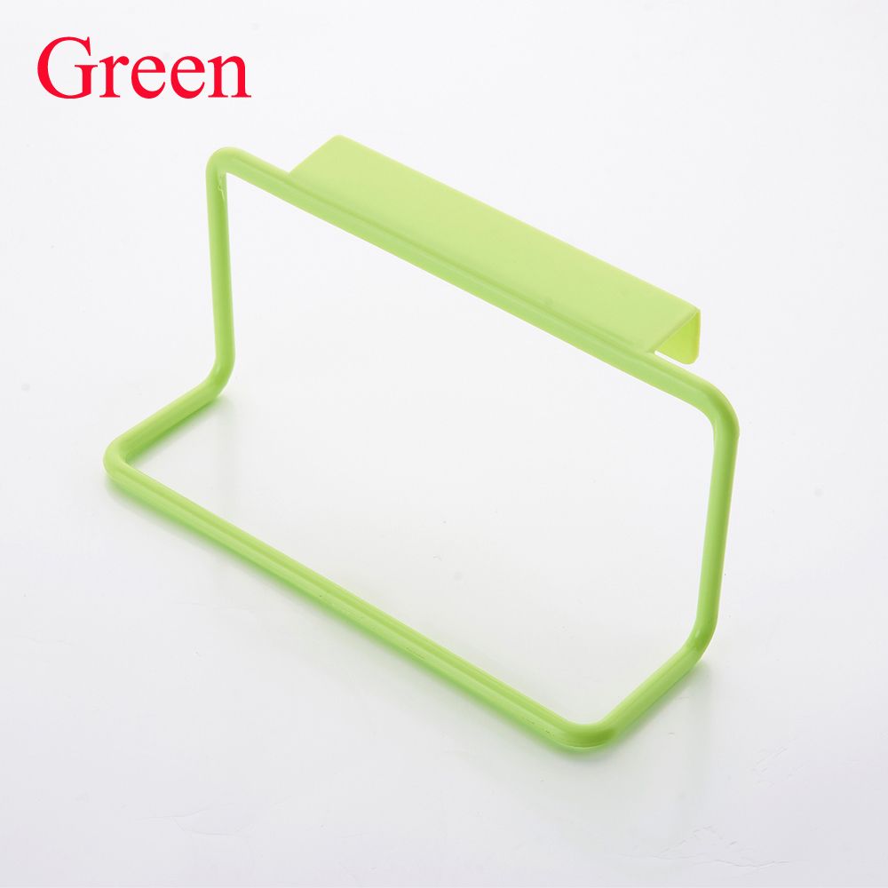 1PC Plastic Over Door Tea Towel Holder Rack Rail Cupboard Hanger Bar