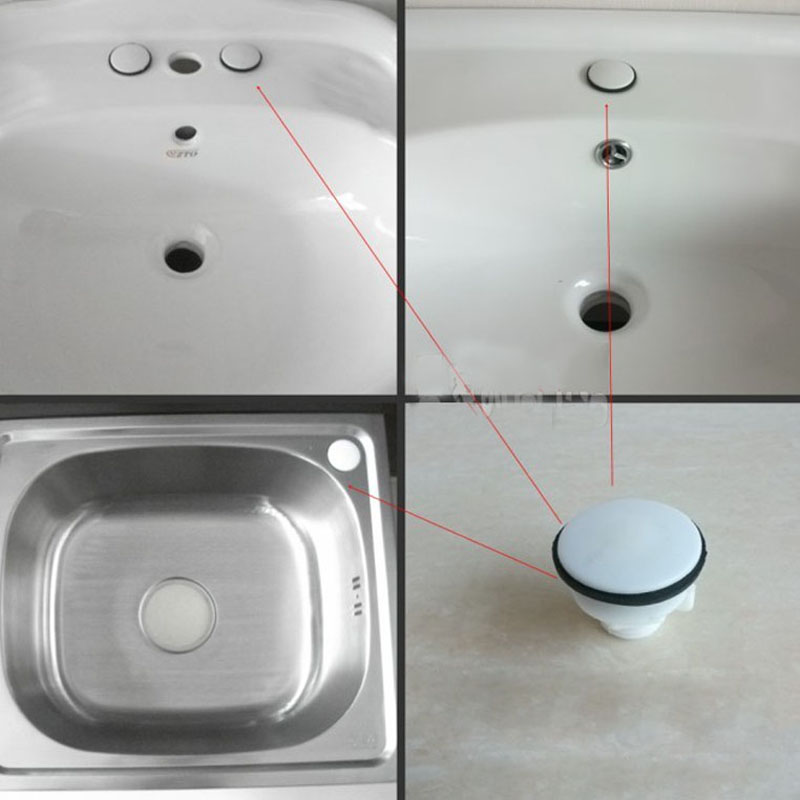 Kitchen Sink Stopper Hole Plug Rubber Bathroom Drain Plug