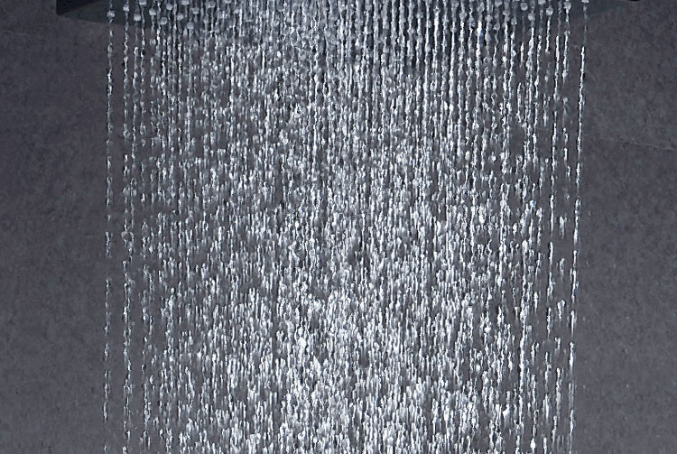 10 Inch Air Shower Head Set Booster Saving Water Concealed Wall Mounted Box Shower Kit  Rainfall Brass Bath &Shower Faucets (11)