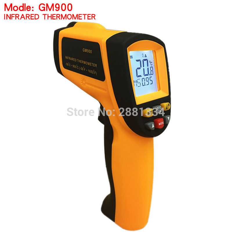 GM900 Thermometer Digital IR Laster Infrared Temperature Meter Non-contact LCD Gun Style Handheld -50-900C -58-1652F Pyrometer (1)