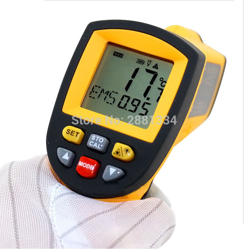 GM900 Thermometer Digital IR Laster Infrared Temperature Meter Non-contact LCD Gun Style Handheld -50-900C -58-1652F Pyrometer (5)