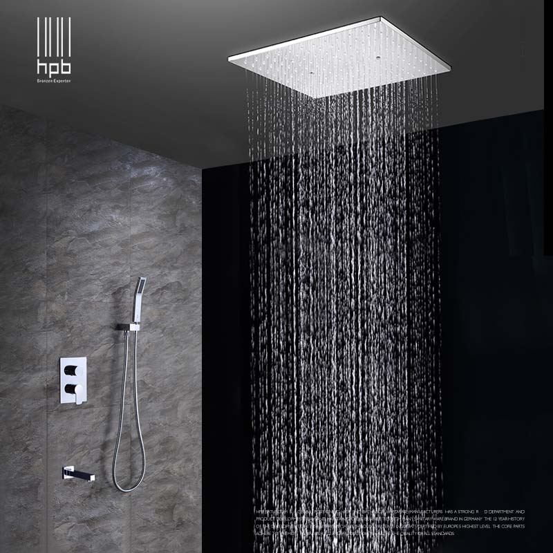 Hpb Ceiling Mounted Big Rainfall Shower Head System Bath