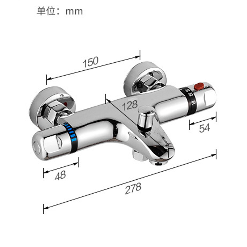 NEW-Shower-Faucet-Set-Bathroom-Thermostatic-Faucet-Chrome-Finish-Mixer-Tap-W-ABS-Handheld-Shower-Wall (1)